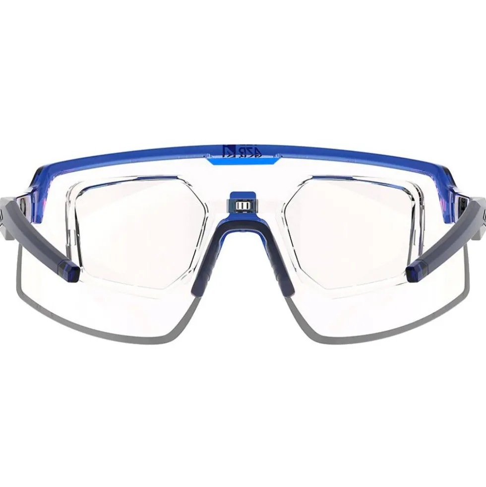 Occhiali da sole AZR Speed Rx Bleue Vernie Photochromique Irisé Rouge