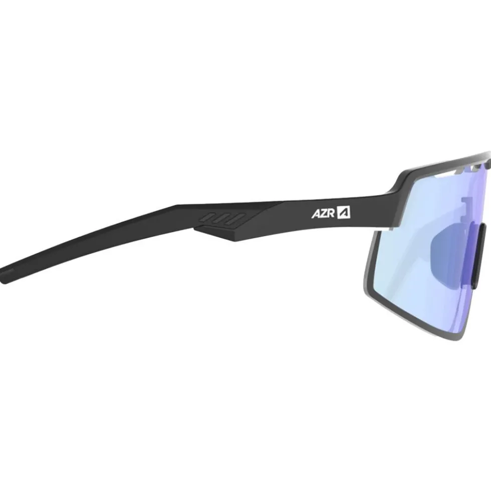 Occhiali da sole AZR Speed Rx Noire Vernie Photochromique Irisé Bleu