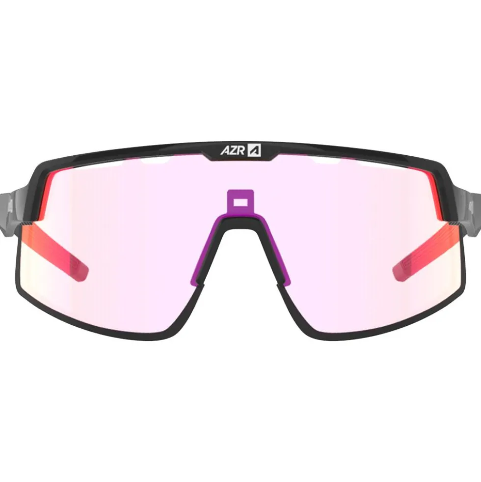 Occhiali da sole AZR Speed Rx Noire Mate Photochromique Irisé Rouge