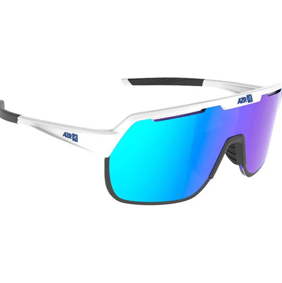 Occhiali da sole AZR Victory Rx Blanche Vernie Photochromique Irisé Bleu