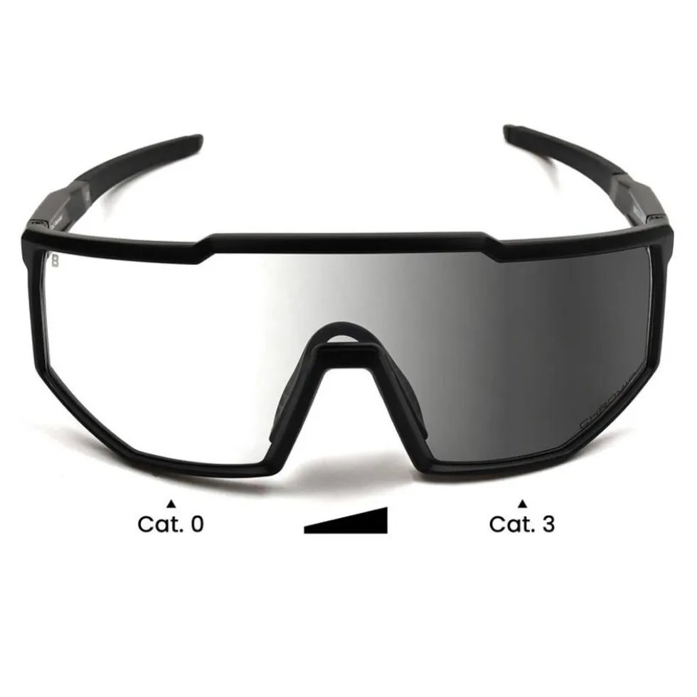 Occhiali da sole Binocle Eyewear Horizon Shiny Black Tanslucide Grey Photo