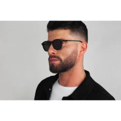 Occhiali da sole Binocle Eyewear California Shiny Tortoise Grey Polarized