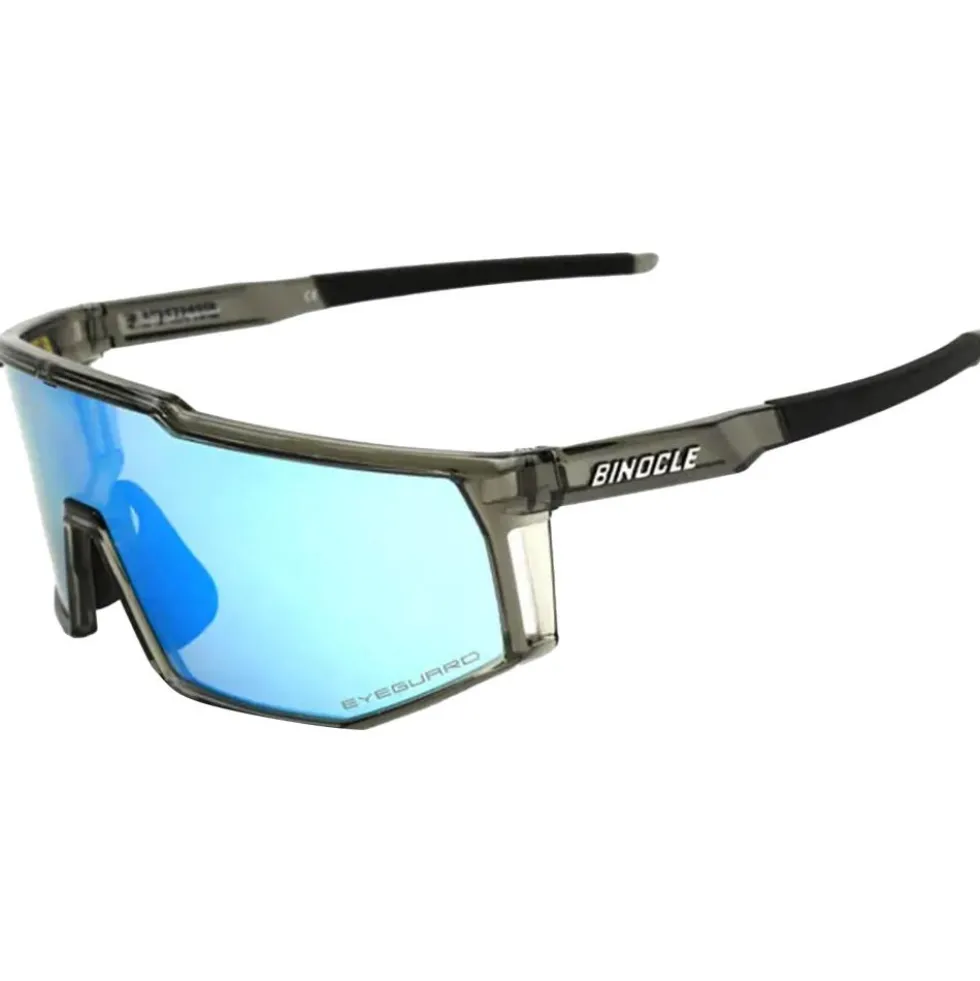 Occhiali da sole Binocle Eyewear Horizon Shiny Grey Ice Blue Mirror Polarized