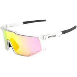 Occhiali da sole Binocle Eyewear Horizon Shiny Translucide Pink Mirror Polarized