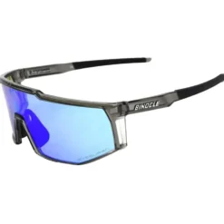 Occhiali da sole Binocle Eyewear Horizon Shiny Grey Blue Mirror Polarized