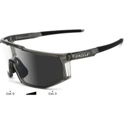 Occhiali da sole Binocle Eyewear Horizon Shiny Grey Translucide Grey Photo