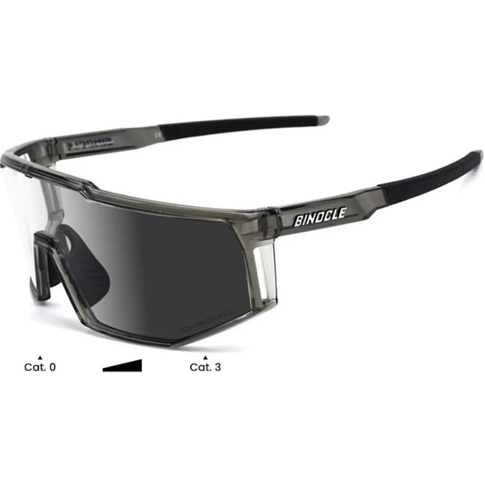 Occhiali da sole Binocle Eyewear Horizon Shiny Grey Translucide Grey Photo