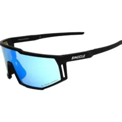 Occhiali da sole Binocle Eyewear Horizon Shiny Black Ice Blue Mirror Polarized