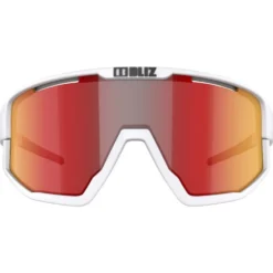 Occhiali da sole Bliz Fusion Matt White Smoke Red Multi