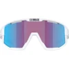 Occhiali da sole Bliz Fusion Matte White Nano Optics Nordic Light Begonia Violet Blue Multi