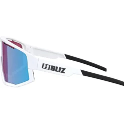 Occhiali da sole Bliz Fusion Matte White Nano Optics Nordic Light Begonia Violet Blue Multi