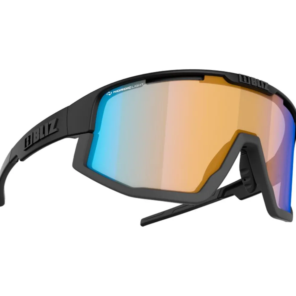 Occhiali da sole Bliz Fusion Old Matt Black Shiny Black Nano Optics Photochromic Brown Blue Multi