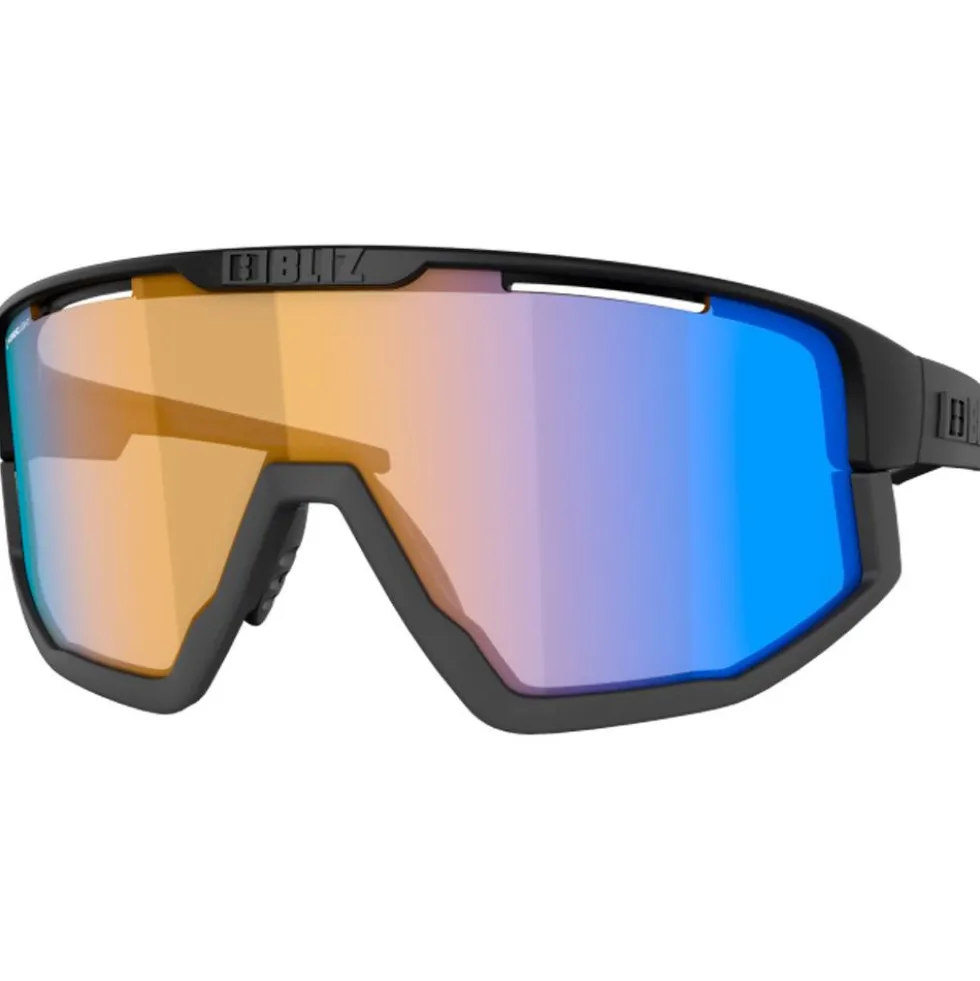 Occhiali da sole Bliz Fusion Old Matt Black Shiny Black Nano Optics Photochromic Brown Blue Multi