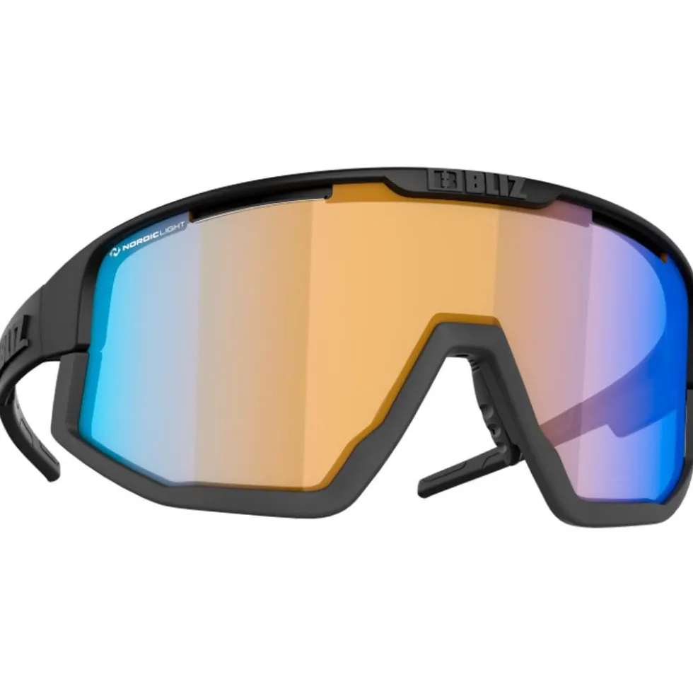 Occhiali da sole Bliz Fusion Old Matt Black Shiny Black Nano Optics Photochromic Brown Blue Multi