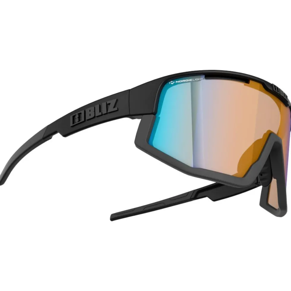 Occhiali da sole Bliz Fusion Old Matt Black Shiny Black Nano Optics Photochromic Brown Blue Multi