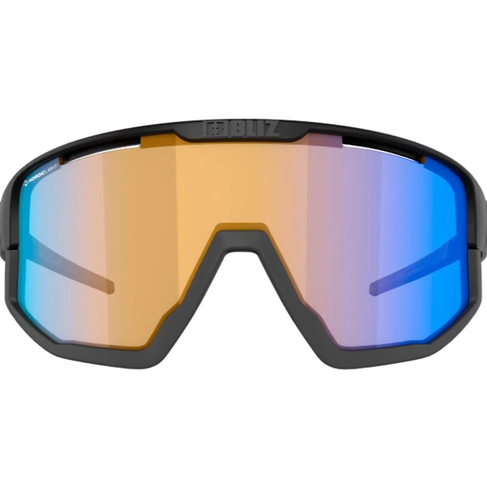 Occhiali da sole Bliz Fusion Old Matt Black Shiny Black Nano Optics Photochromic Brown Blue Multi