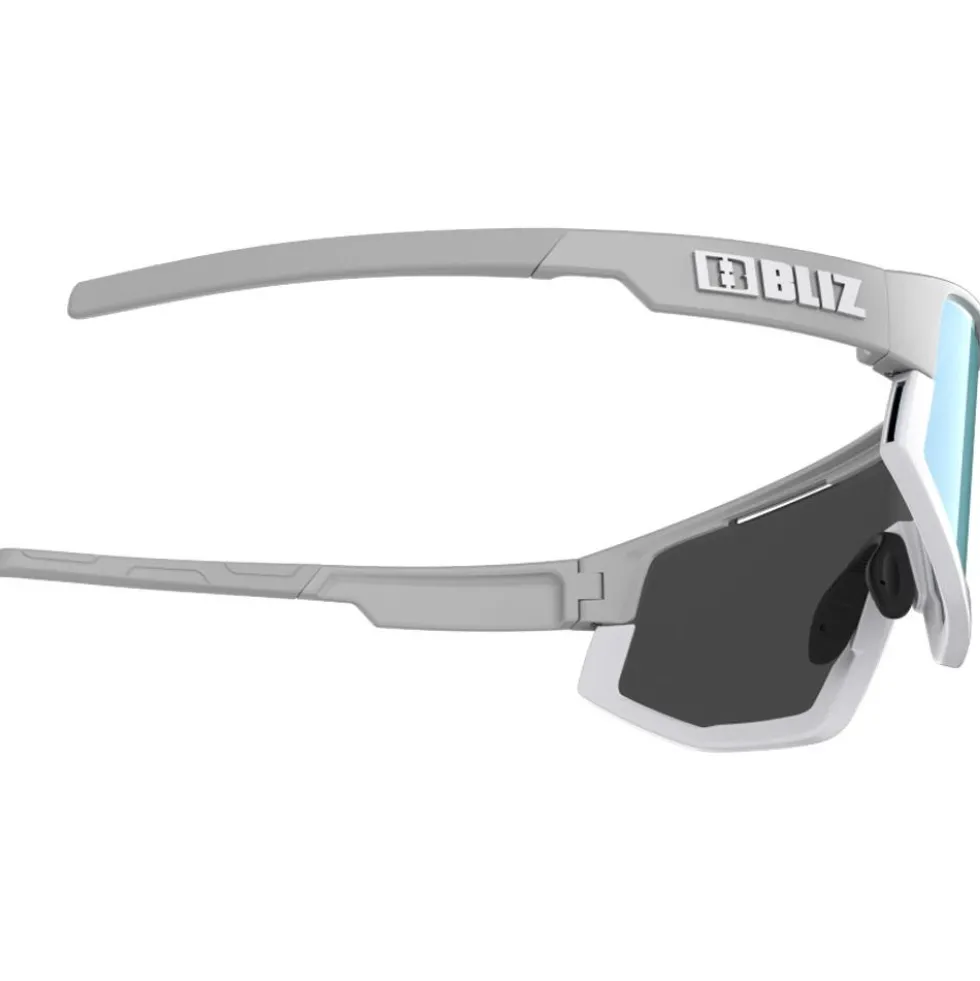 Occhiali da sole Bliz Fusion Old Matte Light Grey Smoke Ice Blue Mirror