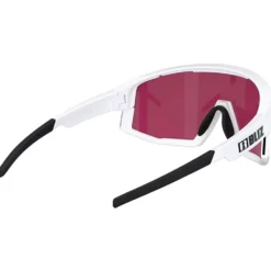 Occhiali da sole Bliz Fusion Small Matte White Nano Optics Nordic Light Begonia Violet Blue Multi