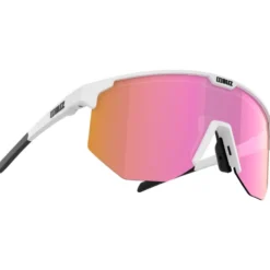 Occhiali da sole Bliz Hero Metallic White Brown Pink Mirror