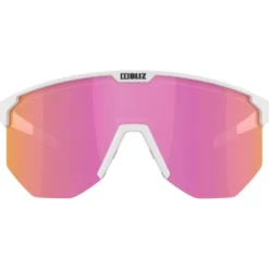 Occhiali da sole Bliz Hero Metallic White Brown Pink Mirror