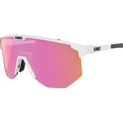Occhiali da sole Bliz Hero Metallic White Brown Pink Mirror