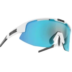 Occhiali da sole Bliz Matrix Small Matt White Smoke Blue Mirror
