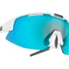 Occhiali da sole Bliz Matrix Shiny White Smoke Blue Multi