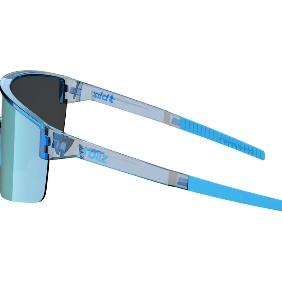Occhiali da sole Bliz P004 Small Transparent Blue Smoke Ice Blue Multi
