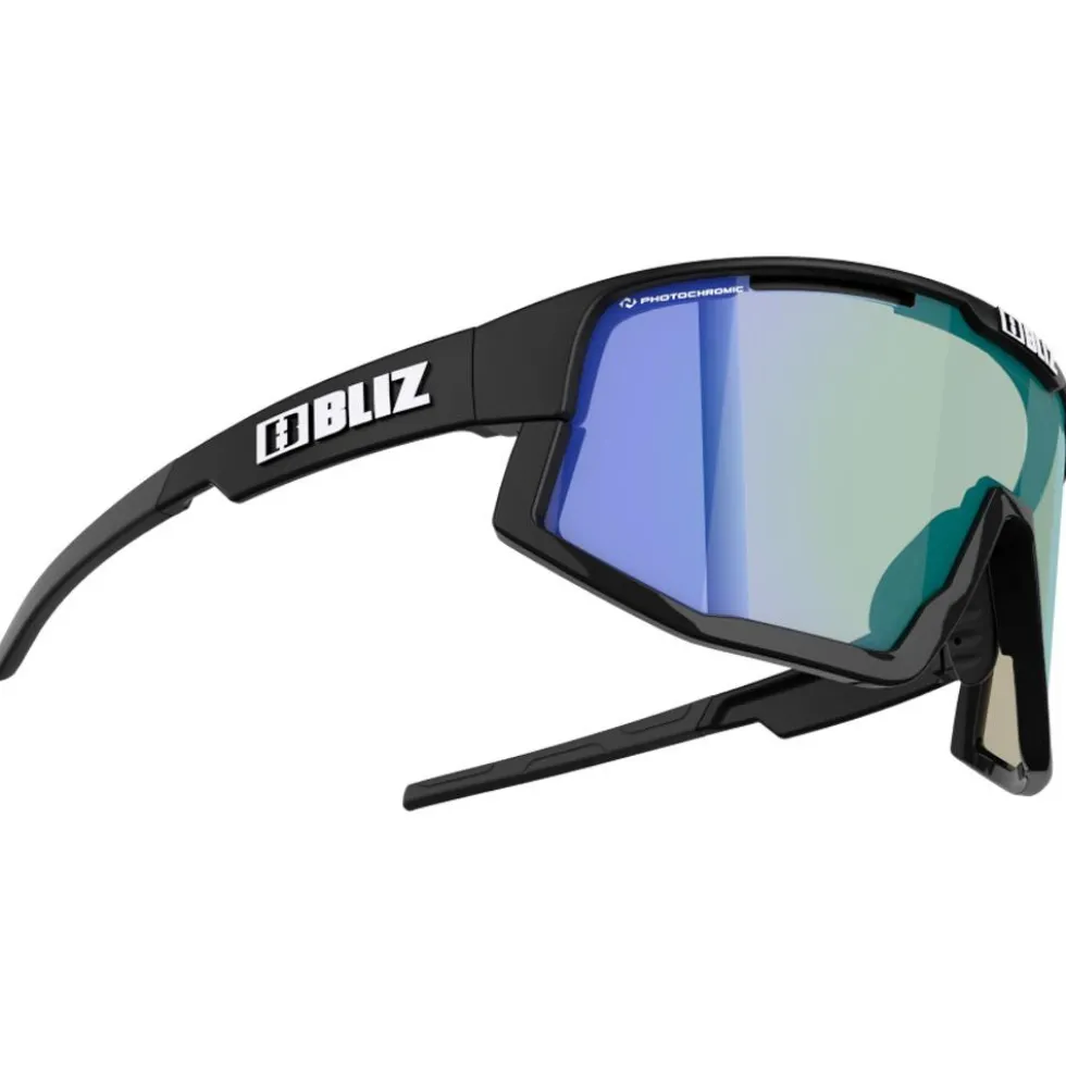 Occhiali da sole Bliz Vision Matt Black Shiny Black Optics Photochromic Brown Blue Mirror