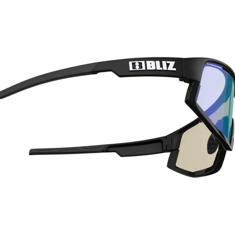Occhiali da sole Bliz Vision Matt Black Shiny Black Optics Photochromic Brown Blue Mirror