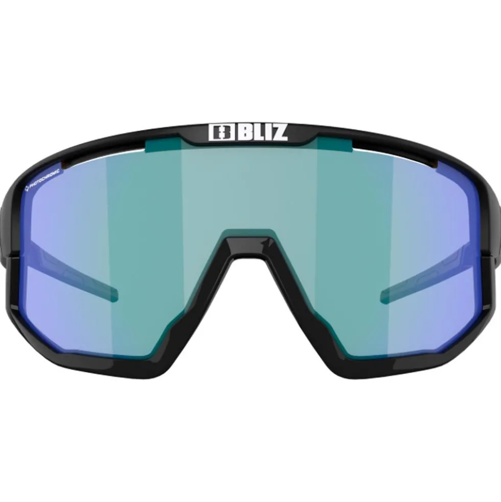 Occhiali da sole Bliz Vision Matt Black Shiny Black Optics Photochromic Brown Blue Mirror