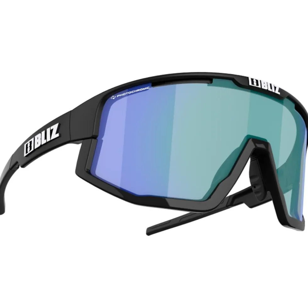 Occhiali da sole Bliz Vision Matt Black Shiny Black Optics Photochromic Brown Blue Mirror