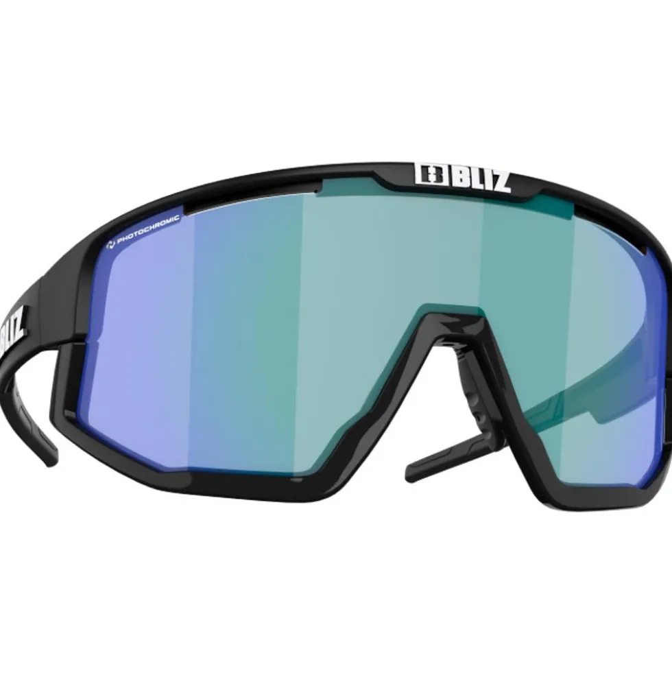 Occhiali da sole Bliz Vision Matt Black Shiny Black Optics Photochromic Brown Blue Mirror