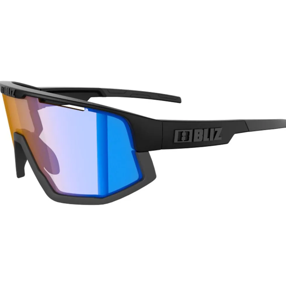 Occhiali da sole Bliz Vision Matt Black Grey Nano Optics Nordic Light Coral Orange Blue Mirror