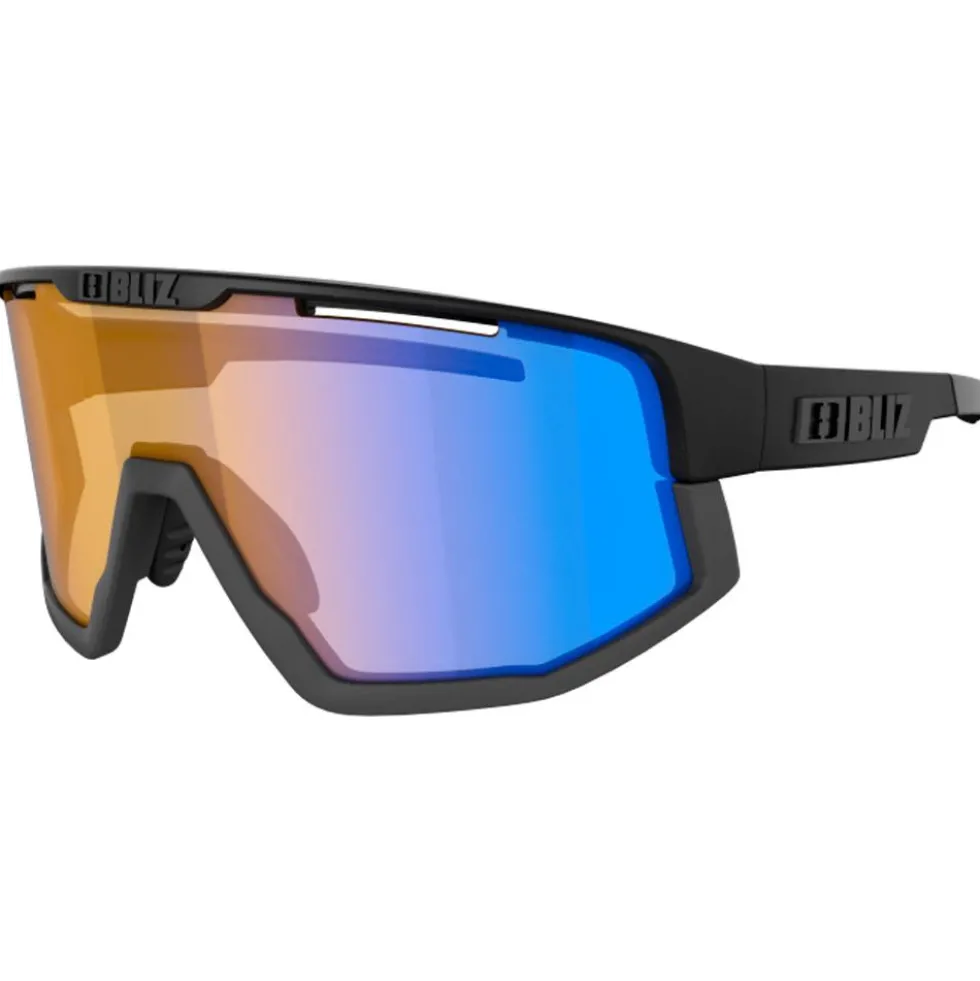 Occhiali da sole Bliz Vision Matt Black Grey Nano Optics Nordic Light Coral Orange Blue Mirror