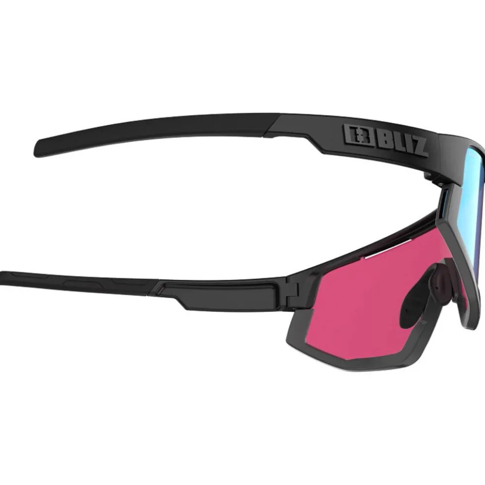 Occhiali da sole Bliz Vision Matt Black Grey Nano Optics Nordic Light Begonia Violet Blue Mirror