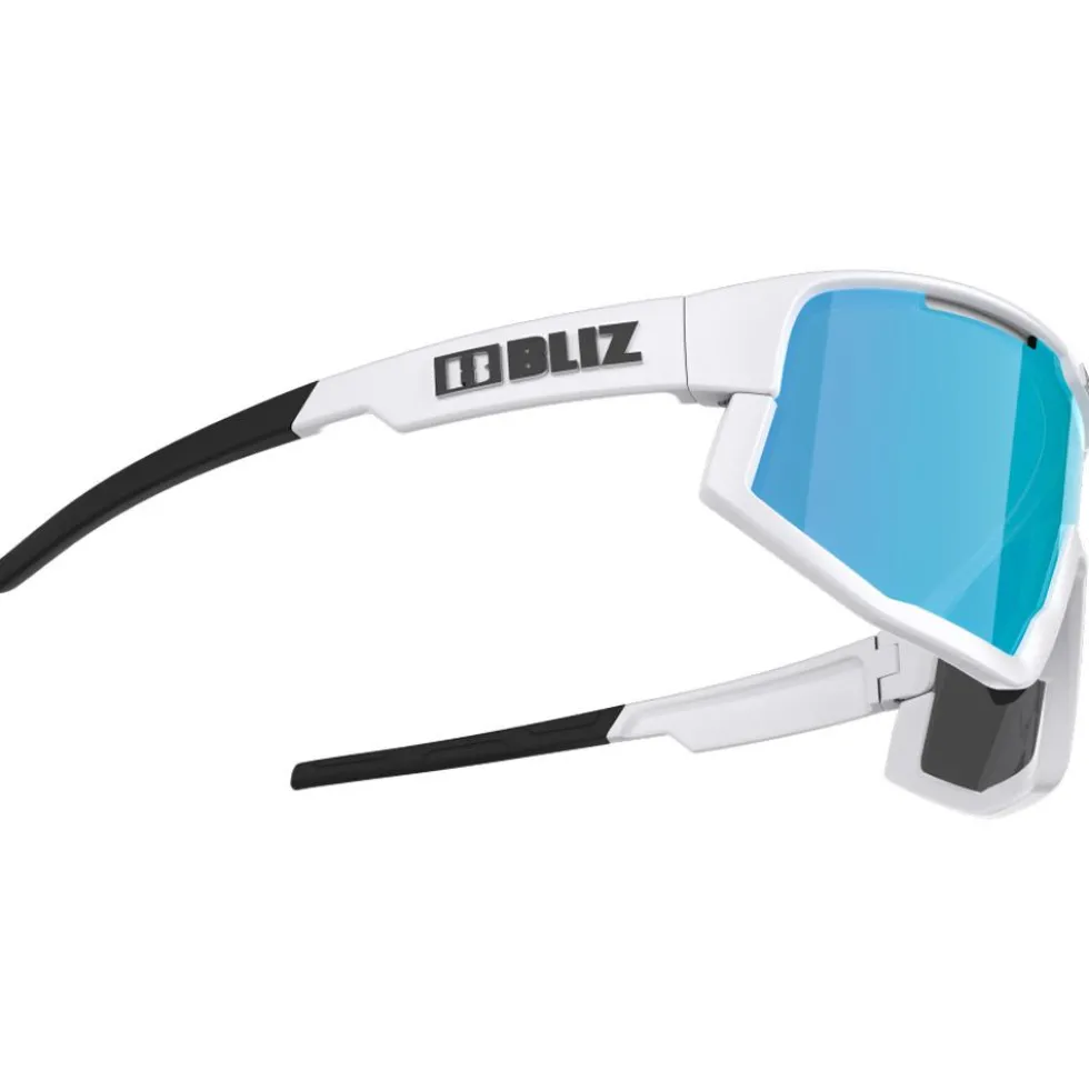 Occhiali da sole Bliz Vision White Smoke W Blue Mirror