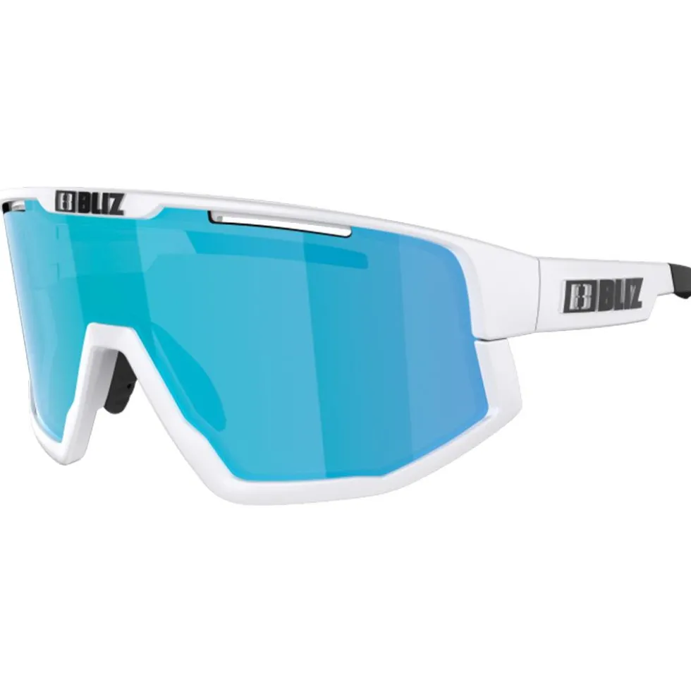 Occhiali da sole Bliz Vision White Smoke W Blue Mirror