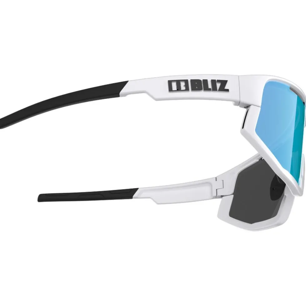 Occhiali da sole Bliz Vision White Smoke W Blue Mirror