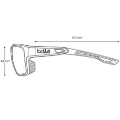 Occhiali da sole Bollé Airdrift Grey Matte Axis Polarized