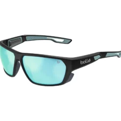 Occhiali da sole Bollé Airfin Matte Black Ocean Sky Blue Polarized