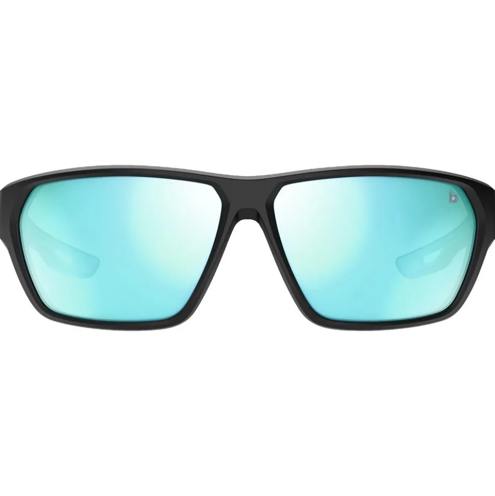 Occhiali da sole Bollé Airfin Matte Black Ocean Sky Blue Polarized