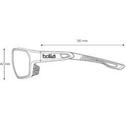 Occhiali da sole Bollé Airfin White Matte Grey Volt+ Offshore Polarized