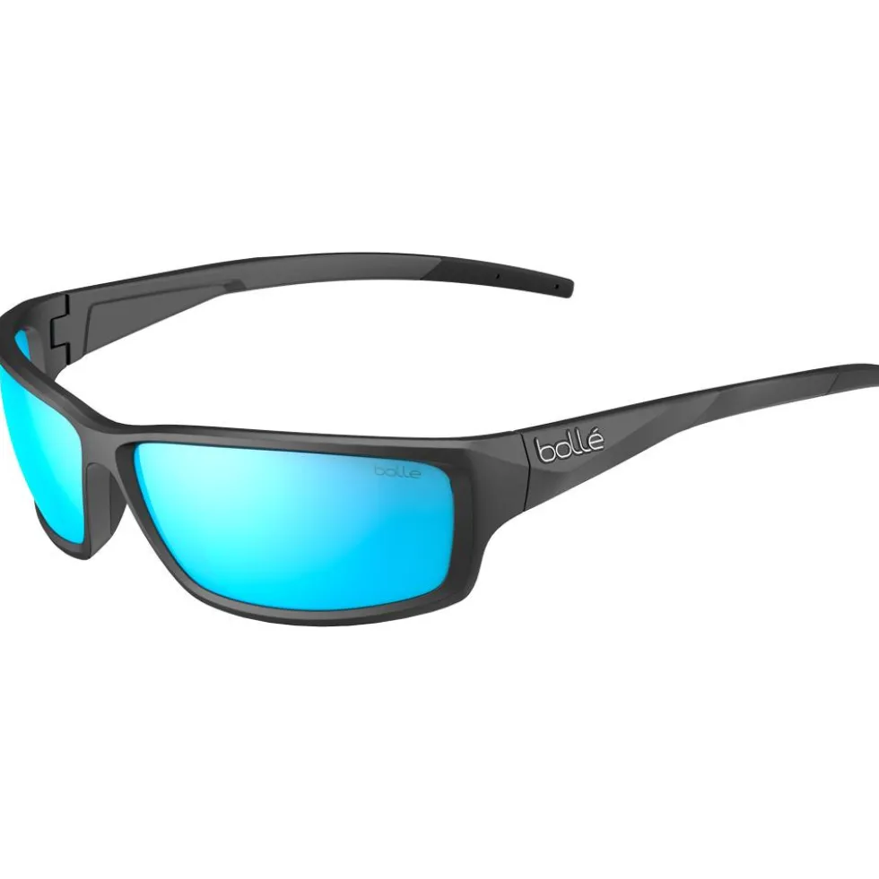 Occhiali da sole Bollé Cerber Black Matte Sky Blue Polarized