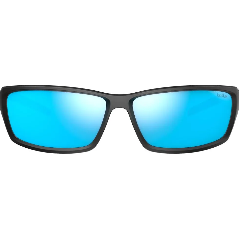 Occhiali da sole Bollé Cerber Black Matte Sky Blue Polarized