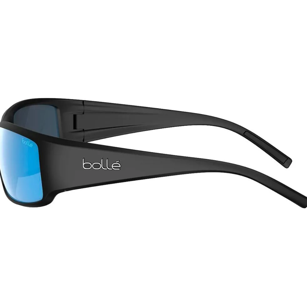 Occhiali da sole Bollé King Black Matte Sky Blue Polarized