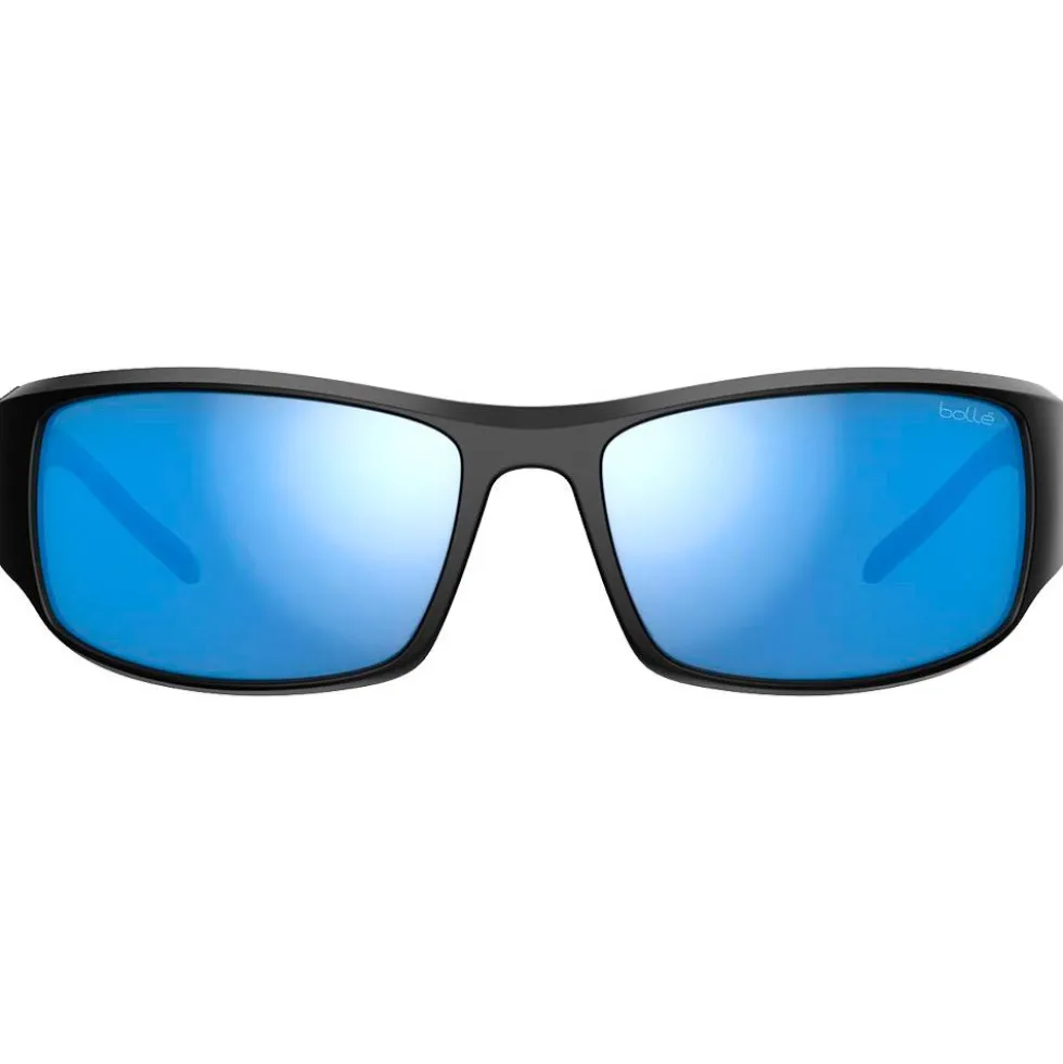 Occhiali da sole Bollé King Black Matte Sky Blue Polarized