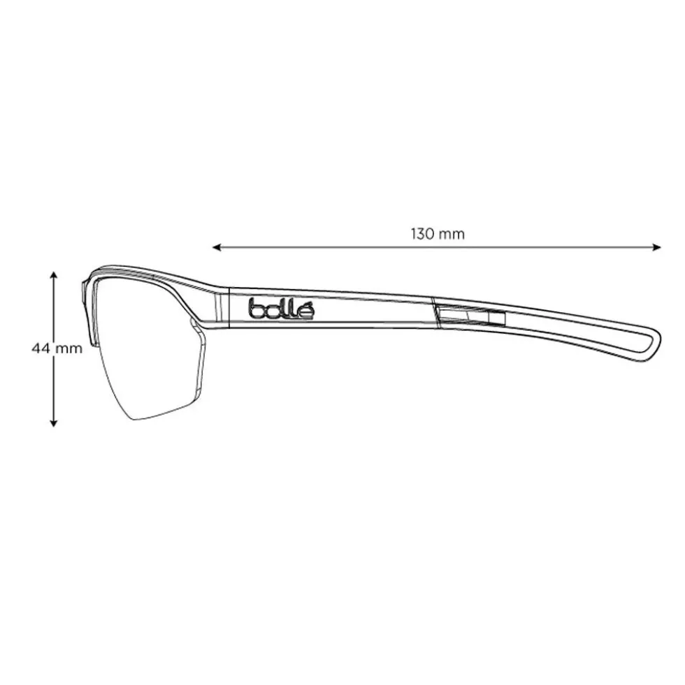 Occhiali da sole Bollé Victus Black Matte Sky Blue Polarized