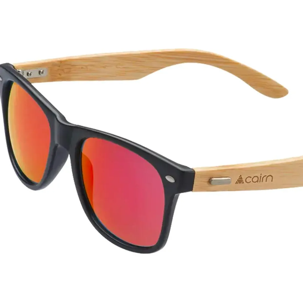 Occhiali da sole Cairn Hybrid Mat Black Red Polarized