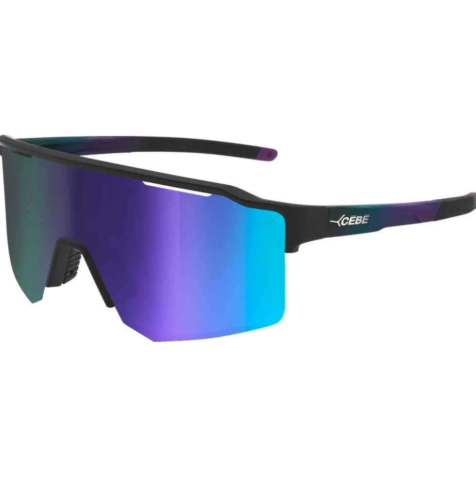 Occhiali da sole Cebe Outflow 2 Lite Matte Black Cameleon Grey Purple Revo